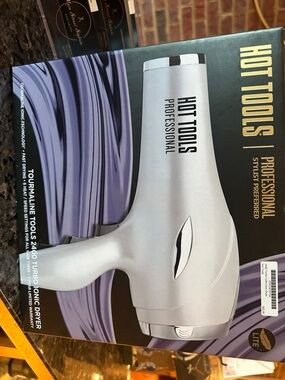 Hot Tools Professional Silver Tourmaline Tools 2400 Turbo Ionic Dryer